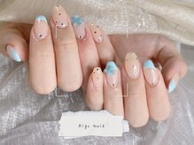 アイゴネイル 錦糸町(Aigoネイル)/リボンフレンチ♪錦糸町/ネイル