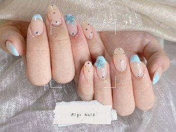 アイゴネイル 錦糸町(Aigoネイル)/リボンフレンチ♪錦糸町/ネイル