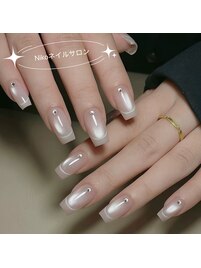 オンブレフレンチ / 冬ネイル