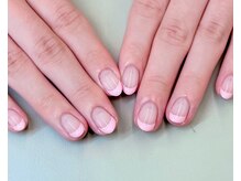 【シンプルピンクフレンチ】