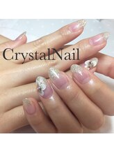 クリスタルネイル ボンベルタ橘店(CRYSTAL NAIL)/ラメグラデーション