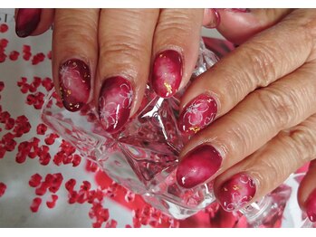 アンアント(An-ant)/レッドフラワーネイル