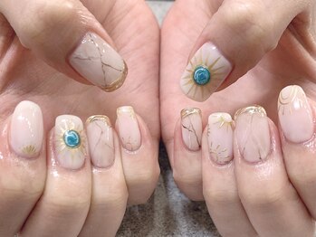 プライズアイリス アイラッシュ 池袋東口店(prize Iris eyelash)/ターコイズネイル【池袋】