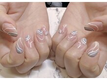 アルーシェ 平井(Alushe)/●持ち込みアートネイル¥8,800●