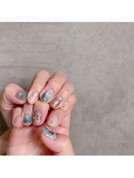 アティックネイルアトリエ(attic nail atelier)/お花ニュアンスネイル★
