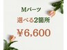 【Mパーツ】カウンセリング＋選べる2箇所★￥6,600