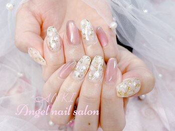 エンジェルネイルサロン(Angel nail salon)/マグネットXシェルX金箔