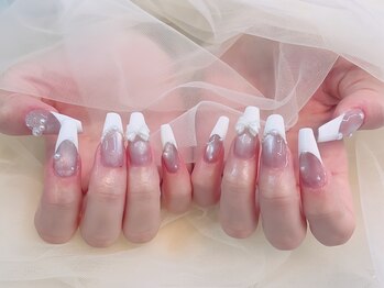 リンネイル 新大久保店(Rin Nail)/＃春ネイル　＃シンプルネイル