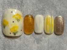 カラネイル 南森町店(calla nail)/ニュアンス　お花