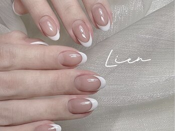 Lien nailsalon【長さだし専門店】パラジェル・フィルイン導入/フレンチ|パーツ付き