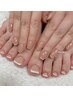 【フット】▼極上フレンチネイル▼ご希望の色を作成可◎ ¥9000⇒¥7900