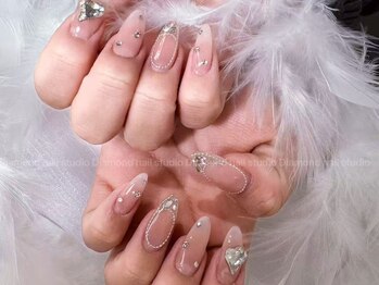 ダイアモンドネイルスタジオ 新宿店(Diamond Nail Studio)/チップ長さだし10本デザイン