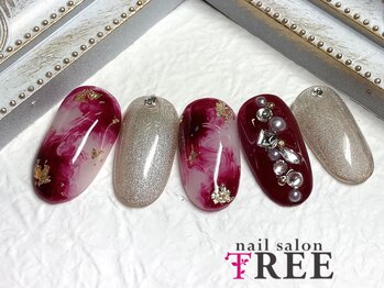 ネイルサロン トゥリー(TREE)/ボルドーニュアンスネイル!