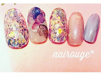 ネイル―ジュ 札幌大通店(nairouge*)/アジサイネイル♪
