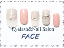 アイラッシュアンドネイルサロン フェイス(Eyelash&NailSalon FACE)/ハンド定額ネイル　￥6.500