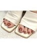 ☆新規限定☆【オフ無料】フット◆フラッシュネイル¥6500/あざみ野