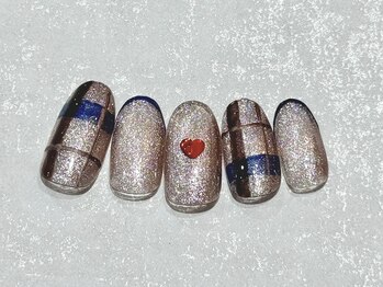 ネイルサロン ロゼプリュム/チェックネイル