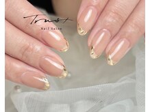 トラストネイル 佐野店(TRUST Nail)/上品ガラスフレンチ