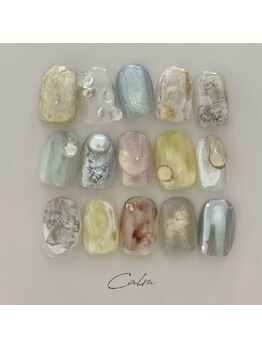 カーム(Calm)の写真/お洒落な絶妙ニュアンスネイルが人気◎センスの良いスタッフがあなたの理想の手元を実現！人気の本格サロン