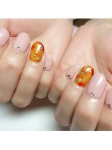 心の郷/べっこうネイル