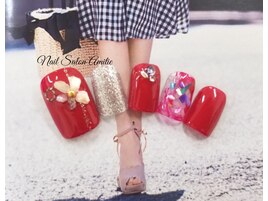 シェルフラワーfootネイル