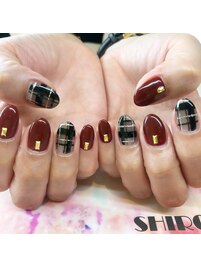 チェックネイル