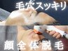 【メンズに人気☆】毛穴フェイシャルエステと顔全体脱毛　¥28,600 → ¥13,200