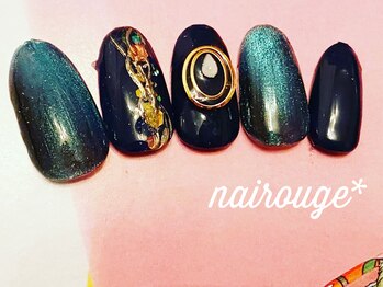 ネイル―ジュ 札幌大通店(nairouge*)/ニュアンスマグネットネイル♪
