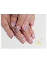 ポ ミニヨン(Pot mignon)/ピンクブライダルネイル♪