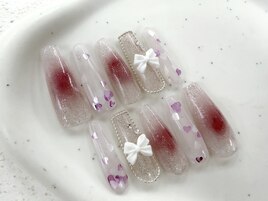 ワンホンチークネイル