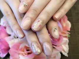 押し花×シェル