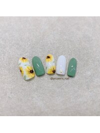 向日葵ネイル　【池袋】