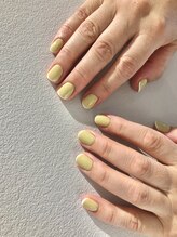 ルクール ヘアー プレジー(Le Coeur HAIR Plaisir)/ライトグリーン　フレンチネイル