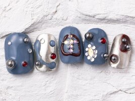 個性派メタリックネイル￥12550