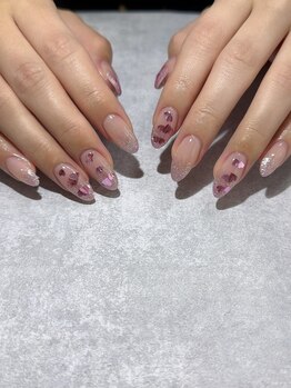 ハートホロネイル