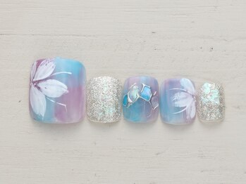 ネイルミックス 水戸店(Nail Mix)/お花×シェル　5990円