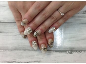ネイルサロン ビューティーマジック 川口店/ラインテープ パールアート