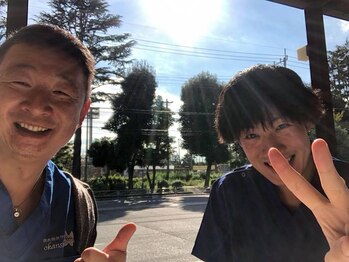 美容整体サロン オオカンシャ(okansha)/テラス席にてミーティング中☆