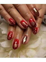 コーラル(CORAL)/オーダークリスマスネイル