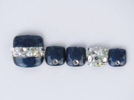 キラキラ大人フットネイル6600円