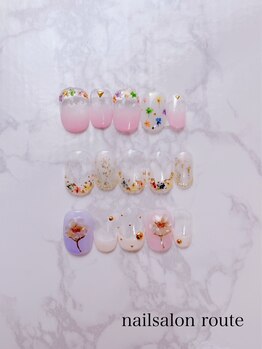 ネイルサロン ルート 二子玉川(nailsalon route)/4月キャンペーンネイル¥8200