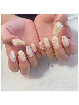 ハヌル(haneul.)/パステルイエロー×パールリボン