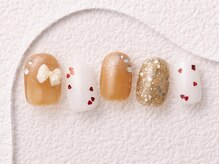 アイネイルズ 大宮店(Ｉ nails)/オレンジ×ハート