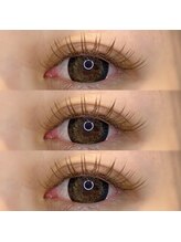 ラプレ(Lapule)/フラットラッシュ140本ブラウン