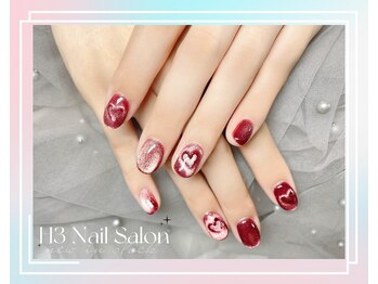 エイチスリー(H3)/Wハートマグネット