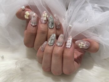 シェルネイル(SHELL NAIL)/ピンク/クロム/staff:Miyazaki