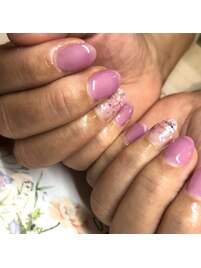 春カラーネイル