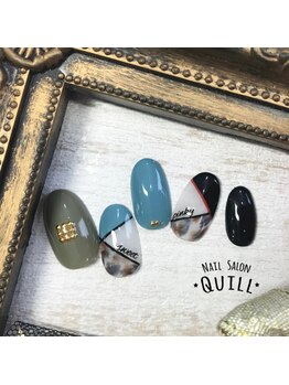 ネイルサロン クイル(QUILL)/9月白べっ甲★3