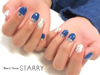 スターリー(STARRY)/大理石 ブルー ミラー