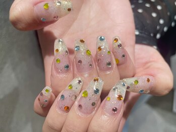 プロテア(protea)/ビジューネイル